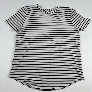 Lululemon Love T Shirt Womens Striped Black White Short Sleeve Size 2